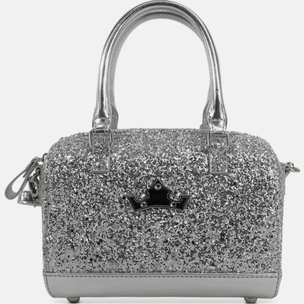 Disney Princess silver glitter purse w/ mermaid fidget toy NEW